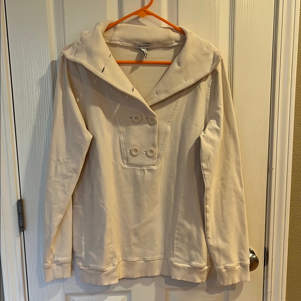Banana Republic Women's Cream Double-Breasted Sweater
